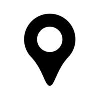 Pin icon . Location icon symbol isolated vector