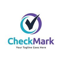 Check mark icon logo design illustration vector
