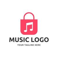 Music logo graphic modern abstract vector