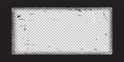 camera viewfinder overlay. Camera and binocular frame template. Black lines on background. vector