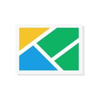 Map, geo locate, pointer icon. Map icon on white background vector