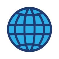 Earth globe icon vector