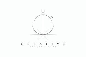Eclipse Imagination Logo Unleashing Creative Wonders for Modern Abstract Brand Identity vector