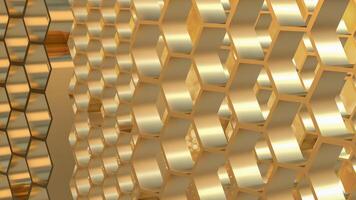 The Gold Hive for Abstract luxury Background concept 3d rendering photo