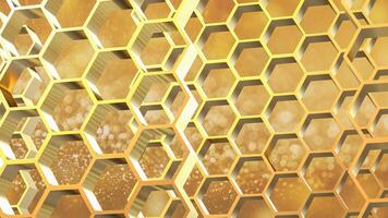 The Gold Hive for Abstract luxury Background concept 3d rendering photo