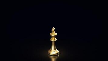 The King Chess for strategy or Business concept 3d rendering. photo