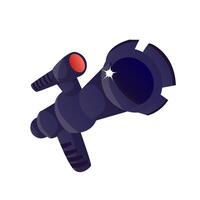 Camera for shooting on a white background. Flat cartoon style. . vector