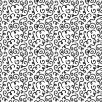 Decorative hand drawn doodle nature ornamental curl sketchy seamless pattern vector