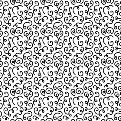 Decorative hand drawn doodle nature ornamental curl sketchy seamless pattern