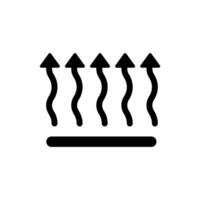 air flow concept line icon. Simple element illustration. air flow concept outline symbol design. vector