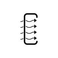air filter concept line icon. Simple element illustration. air filter concept outline symbol design. vector