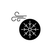 cold air concept line icon. Simple element illustration. cold air concept outline symbol design. vector