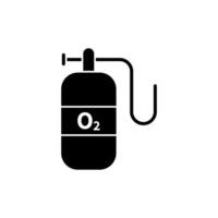 oxygen bottle concept line icon. Simple element illustration. oxygen bottle concept outline symbol design. vector