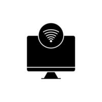 computer concept line icon. Simple element illustration. computer concept outline symbol design. vector