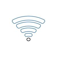 Wifi concept line icon. Simple element illustration. Wifi concept outline symbol design. vector