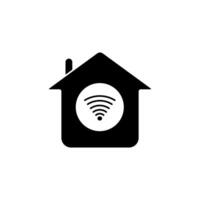 home wifi concept line icon. Simple element illustration. home wifi concept outline symbol design. vector