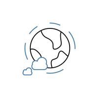 atmosphere concept line icon. Simple element illustration. atmosphere concept outline symbol design. vector