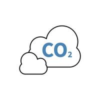 co2 concept line icon. Simple element illustration. co2 bottle concept outline symbol design. vector