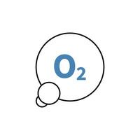 oxygen concept line icon. Simple element illustration. oxygen concept outline symbol design. vector