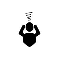 dizzy concept line icon. Simple element illustration. dizzy concept outline symbol design. vector