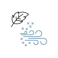 wind concept line icon. Simple element illustration. wind concept outline symbol design. vector