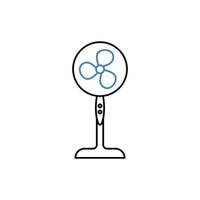 fan concept line icon. Simple element illustration. fan concept outline symbol design. vector