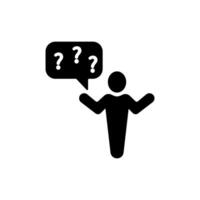 why concept line icon. Simple element illustration. why concept outline symbol design. vector