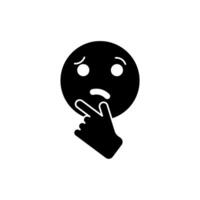 skeptical concept line icon. Simple element illustration. skeptical concept outline symbol design. vector