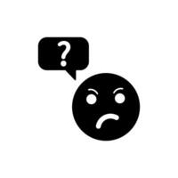 doubt concept line icon. Simple element illustration. doubt concept outline symbol design. vector