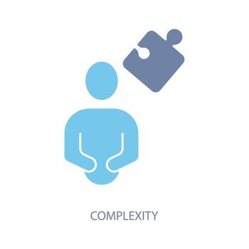 complexity concept line icon. Simple element illustration. complexity concept outline symbol design. vector