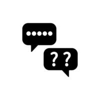 question concept line icon. Simple element illustration. question concept outline symbol design. vector
