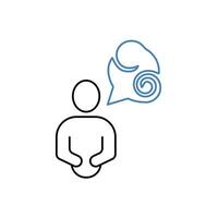 disoriented concept line icon. Simple element illustration. disoriented concept outline symbol design. vector