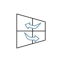 ventilation concept line icon. Simple element illustration. ventilation concept outline symbol design. vector