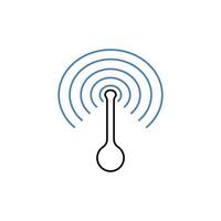 hotspot concept line icon. Simple element illustration.hotspot concept outline symbol design. vector