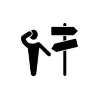 lost concept line icon. Simple element illustration. lost concept outline symbol design. vector