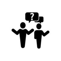 misunderstand concept line icon. Simple element illustration. misunderstand concept outline symbol design. vector
