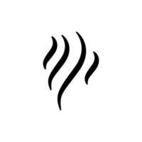 smoke concept line icon. Simple element illustration. smoke concept outline symbol design. vector
