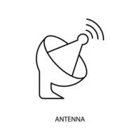 antenna concept line icon. Simple element illustration.antenna concept outline symbol design. vector