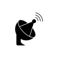 antenna concept line icon. Simple element illustration.antenna concept outline symbol design. vector