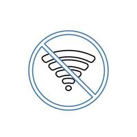 disconnect concept line icon. Simple element illustration.disconnect concept outline symbol design. vector