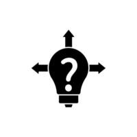 uncertain concept line icon. Simple element illustration. uncertain concept outline symbol design. vector