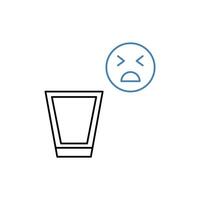 pessimistic concept line icon. Simple element illustration. pessimistic concept outline symbol design. vector