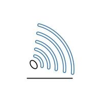 wireless concept line icon. Simple element illustration.wireless concept outline symbol design. vector