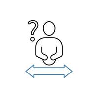 where concept line icon. Simple element illustration. where concept outline symbol design. vector