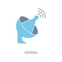 antenna concept line icon. Simple element illustration.antenna concept outline symbol design. vector
