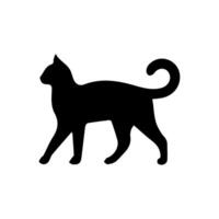 cat silhouette Ideal for pet themed design vector