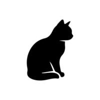 cat silhouette Ideal for pet themed design vector