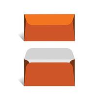 3D Envelope Dieline template Design vector