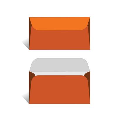 3D Envelope Dieline template Design