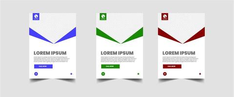 minimalist presentation templates. corporate booklet use in flyer and leaflet, marketing banner, advertising brochure, annual business report, website slider. White blue color company profile vector